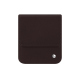 Samsung Galaxy Z Flip7 leather pouch with flap - Marron envoûtant ( Pantone #4e3629 ) 