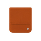 플랩이 있는 가죽 파우치 Samsung Galaxy Z Flip7 - Orange vibrant ( Pantone #e36b39 ) 