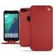 Google Pixel XL leather case - Cerise vintage ( Pantone 185C ) 