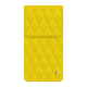 Pochette cuir Honor Magic V5 - Jaune fluo - Couture ( Pantone #c9ff57 ) 