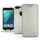 Housse cuir Google Pixel XL - Crocodile milk
