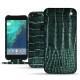 Google Pixel XL leather case - Crocodile pino