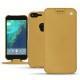 Google Pixel XL leather case - Or Maïa ( Bologna Hi Gloss Metallic - Pantone 871C ) 