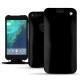Housse cuir Google Pixel XL - Onyx ( Bologna Hi Gloss - Black ) 