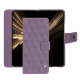 Capa de couro para carteira Honor Magic V5 - Lilas - Couture ( Nappa - Pantone #b9a3e3 ) 