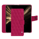 Funda de piel para cartera Honor Magic V5 - Rose fluo - Couture ( Pantone #ff16b4 ) 