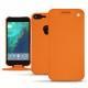 Housse cuir Google Pixel XL - Orange fluo