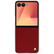 Funda de piel Samsung Galaxy Z Flip7 - Rouge ( Nappa - Pantone #d50032 ) 