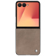 Funda de piel Samsung Galaxy Z Flip7 - Taupe vintage ( Pantone #bda790 ) 