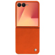 Capa em pele Samsung Galaxy Z Flip7 - Orange fluo ( Pantone #ff5406 ) 
