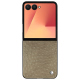 Funda de piel Samsung Galaxy Z Flip7 - Autruche desert ( Pantone #A39382 ) 