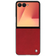 Funda de piel Samsung Galaxy Z Flip7 - Rouge Veggie ( Pantone #862633 ) 