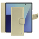 Samsung Galaxy Z Fold7 leather wallet case - Beige ( Nappa - Pantone #ceb888 ) 