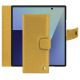 Samsung Galaxy Z Fold7 leather wallet case - Mimosa ( Pantone #b39437 ) 