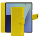 Lederschutzhülle Samsung Galaxy Z Fold7 - Jaune fluo ( Pantone #c9ff57 ) 