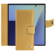 Capa de couro para carteira Samsung Galaxy Z Fold7 - Or Maïa ( Pantone 871C ) 
