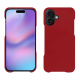 Lederschutzhülle Apple iPhone 17 - Rouge ( Nappa - Pantone #d50032 ) 