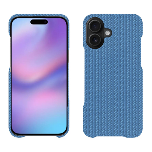 Cubierta trasera de lujo para iPhone 17 - Protección de cuero de alta gama | NoreveAbaca ishia ( Pantone #395775 ) 
