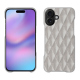Funda de piel Apple iPhone 17 - Platinium - Couture ( Pantone 877C ) 