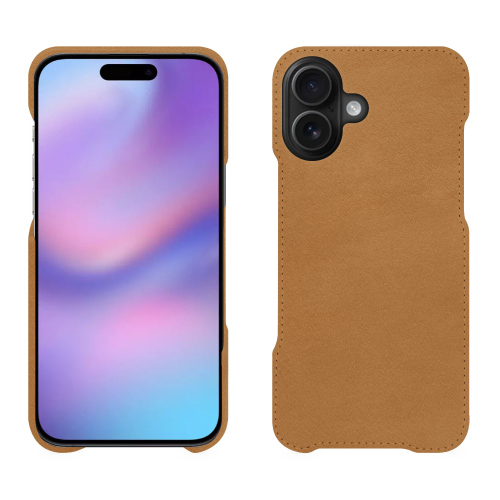 iPhone 17 奢华后盖 - 顶级皮革保护 | NoreveCastan esparciate ( Pantone #824F2A )