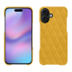 Capa em pele Apple iPhone 17 - Jaune soulèu - Couture ( Pantone #F3B934 )