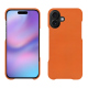 Coque cuir Apple iPhone 17 - Orange Veggie ( Pantone #cb6015 ) 