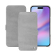 Housse cuir Apple iPhone 17 - Platinium ( Pantone 877C ) 