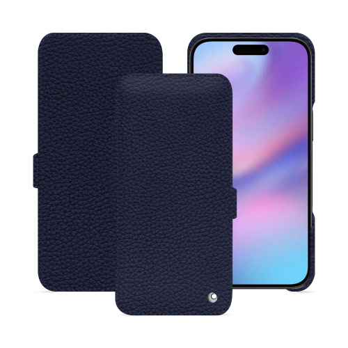 Funda con solapa horizontal para Apple iPhone 17 | Lujo y protección de alta gama – NoreveCobalt ( Pantone #2b253f ) 