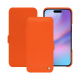 Apple iPhone 17 leather case - Orange fluo ( Pantone #ff5406 ) 