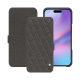 Capa em pele Apple iPhone 17 - Anthracite - Couture ( Pantone #41403c ) 