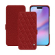 Capa em pele Apple iPhone 17 - Tomate - Couture ( Pantone #a61715 )