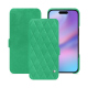 Custodia in pelle Apple iPhone 17 - Menthe vintage - Couture ( Pantone #37b375 ) 