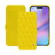 Lederschutzhülle Apple iPhone 17 - Jaune fluo - Couture ( Pantone #c9ff57 ) 