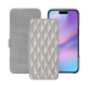 Apple iPhone 17 leather case - Platinium - Couture ( Pantone 877C ) 