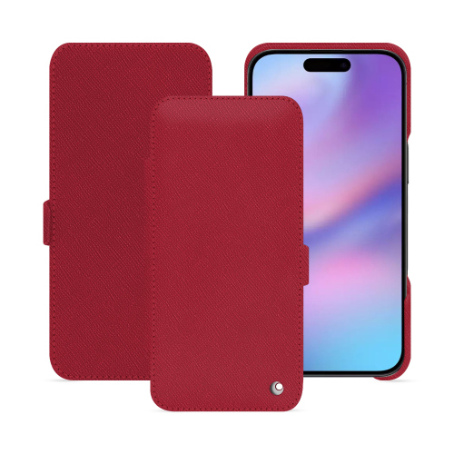 Apple iPhone 17 Horizontal Flip Cover | Luxury and High-End Protection – NoreveRouge passion ( Pantone #a6192e ) 