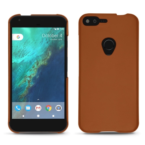 Custodia in pelle Google Pixel XLMarron ( Nappa - Pantone #8B4720 ) 