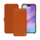 Housse cuir Apple iPhone 17 - Orange vibrant ( Pantone #e36b39 ) 