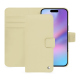 Apple iPhone 17 レザーウォレットケース - Beige ( Nappa - Pantone #ceb888 ) 