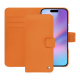 Capa de couro para carteira Apple iPhone 17 - Orange ( Nappa - Pantone #ff9351 ) 