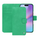 苹果 iPhone 17 皮革钱包保护套 - Menthe vintage ( Pantone #37b375 ) 