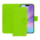 Apple iPhone 17 leather wallet case - Vert fluo ( Pantone #00ab5f ) 