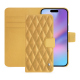Funda de piel para cartera Apple iPhone 17 - Or Maïa - Couture ( Pantone 871C ) 