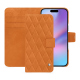 Funda de piel para cartera Apple iPhone 17 - Mandarine vintage - Couture ( Pantone #d47231 ) 