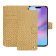Étui portefeuille cuir Apple iPhone 17 - Serpent sabbia ( Pantone #D2BA92 )