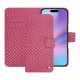 Funda de piel para cartera Apple iPhone 17 - Serpent ciclamino ( Pantone #9E4C6E ) 