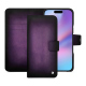 Étui portefeuille cuir Apple iPhone 17 - Violet Patine