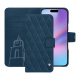Funda de piel para cartera Apple iPhone 17 - Blu mediterran - Couture ( Pantone #0E3043 )