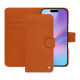 Capa de couro para carteira Apple iPhone 17 - Orange vibrant ( Pantone #e36b39 ) 