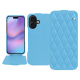 Funda de piel Apple iPhone 17 - Bleu ciel - Couture ( Nappa - Pantone #abcae9 ) 