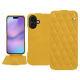 Lederschutzhülle Apple iPhone 17 - Jaune soulèu - Couture ( Pantone #F3B934 )